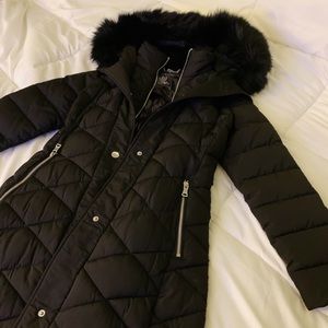 Calvin Klein Faux Fur Puffer Coat